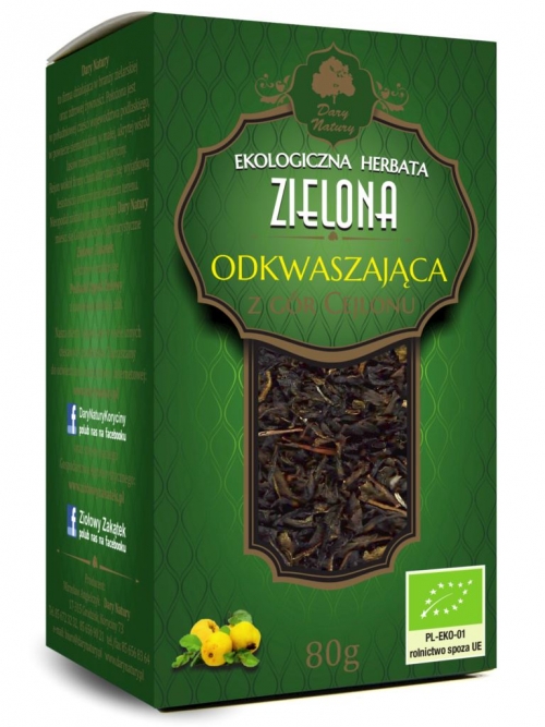 Herbata Zielona Odkwaszająca EKO 80g