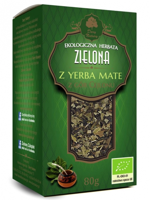 Herbata Zielona z Yerba Mate EKO 80g