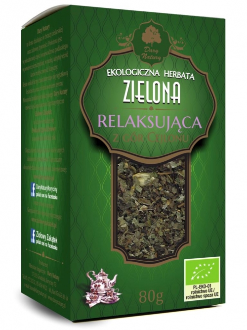 Herbata Zielona Relaksująca EKO 80g