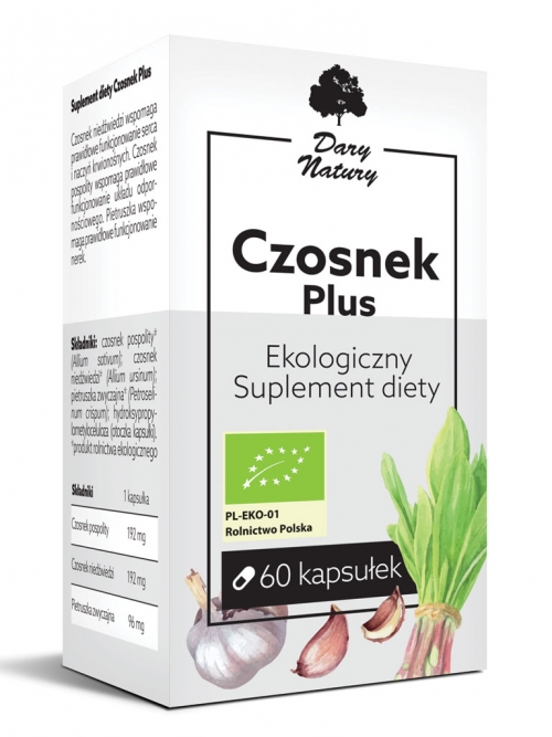 Czosnek plus EKO 60 kapsułek - Suplement diety