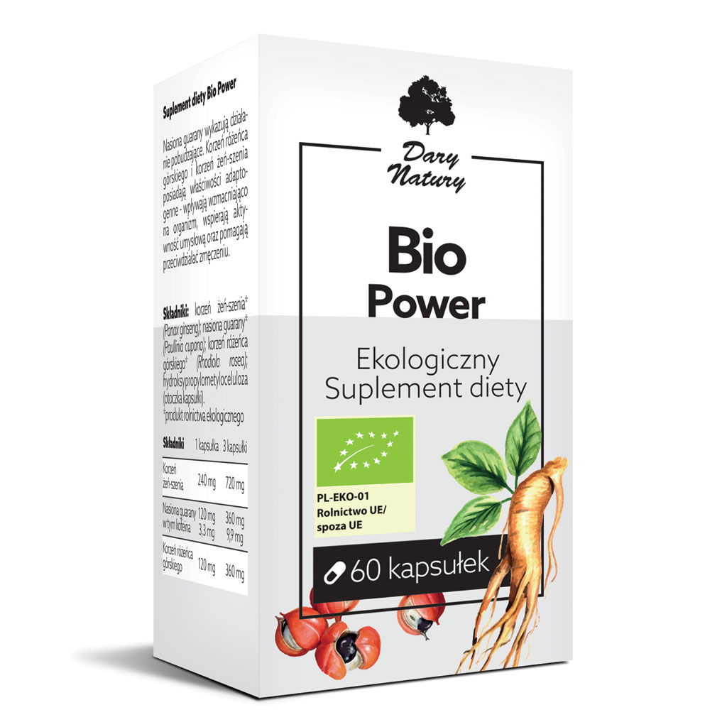 Bio Power EKO 60 kapsułek - Suplement diety | Dary Natury